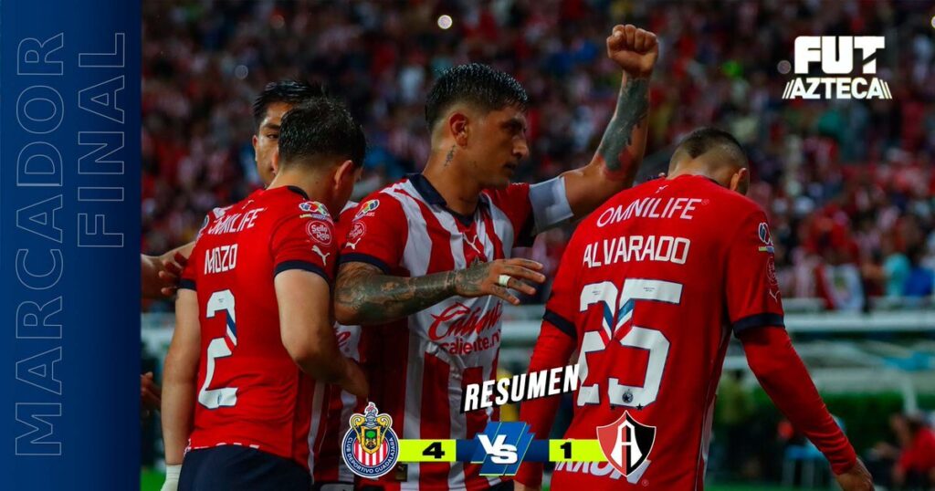 Resumen Chivas 4 1 Atlas Jornada - Resumen Chivas Atlas Apertura 2023 Liga Mx 1024x538 